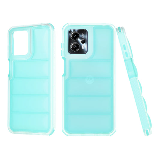 Θήκη για Motorola Moto G13 / G23 / G53, Techsuit, Wave Shield, Τυρκουάζ