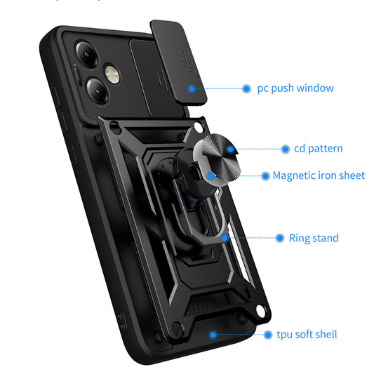Θήκη για Motorola Moto G14, Techsuit, CamShield, Μπλε