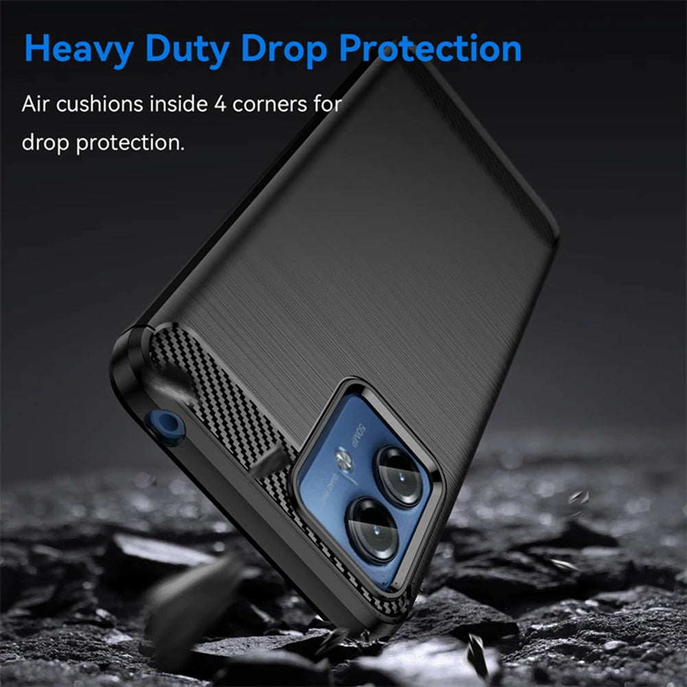Θήκη για Motorola Moto G14, Techsuit, Carbon, Μπλε