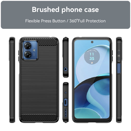 Θήκη για Motorola Moto G14, Techsuit, Carbon, Μαύρο