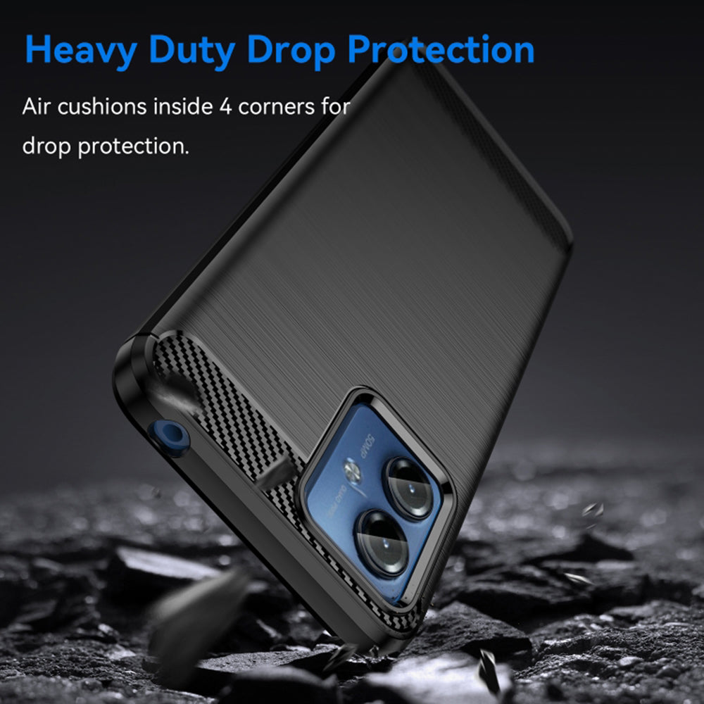 Θήκη για Motorola Moto G14, Techsuit, Carbon, Μαύρο