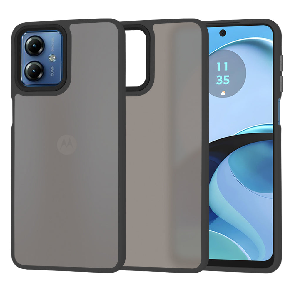 Case for Motorola Moto G14, Techsuit, HaloFrost, Black