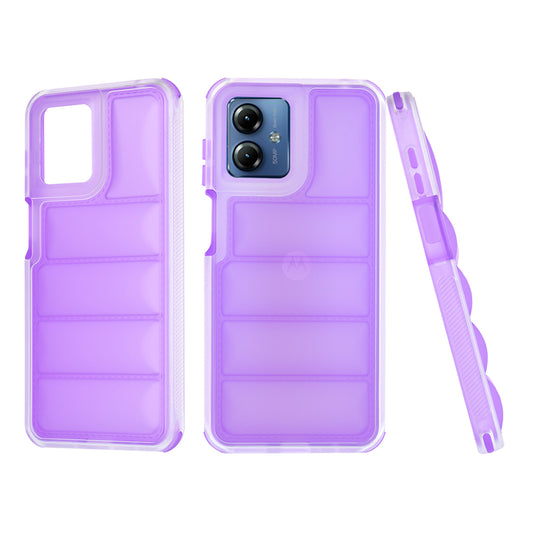Θήκη για Motorola Moto G14, Techsuit, Wave Shield, Μωβ