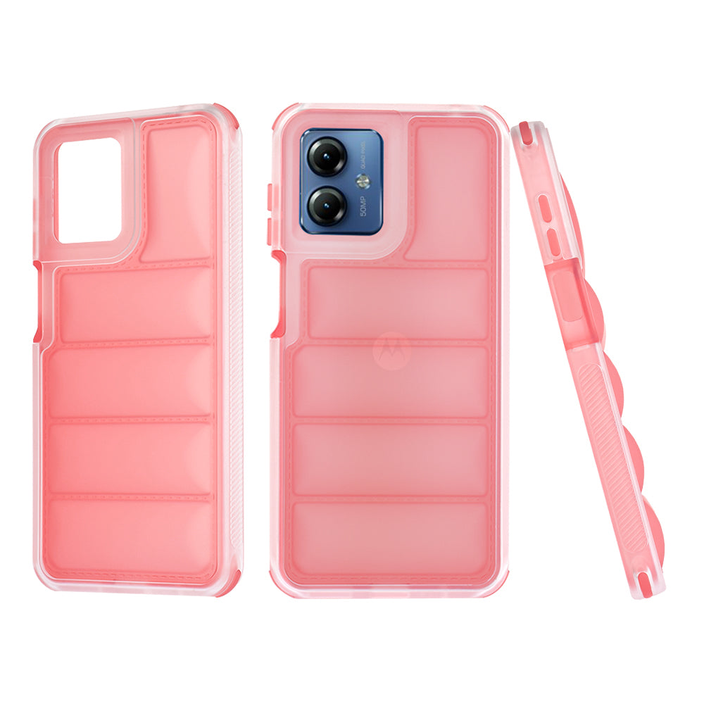Θήκη για Motorola Moto G14, Techsuit, Wave Shield, Κόκκινο