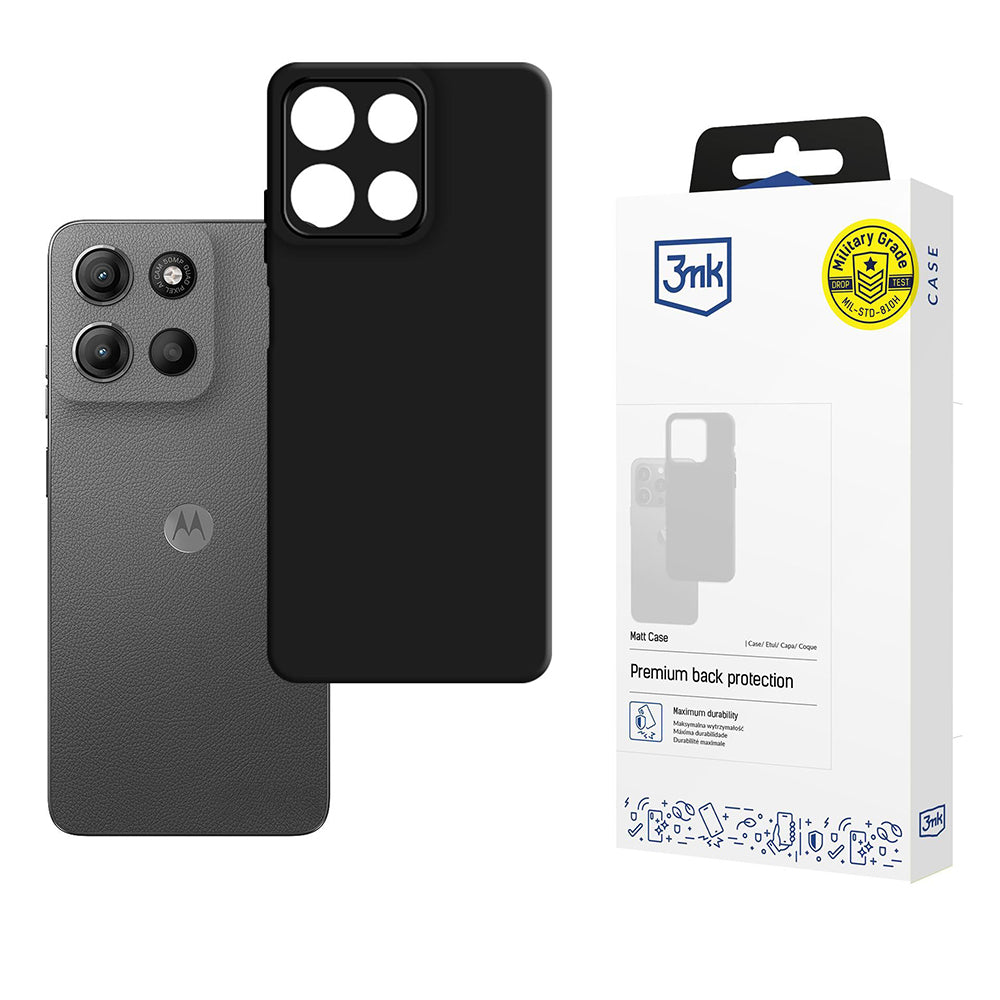 Θήκη για Motorola Moto G15 / G15 Power, 3MK, Μαύρο Ματ