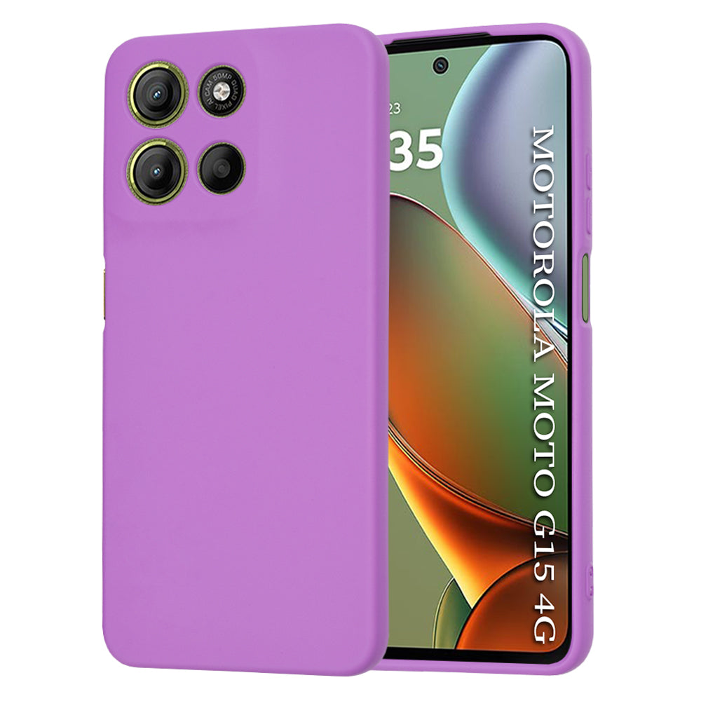 Θήκη για Motorola Moto G15 / G15 Power, Techsuit, SoftFlex, Μωβ