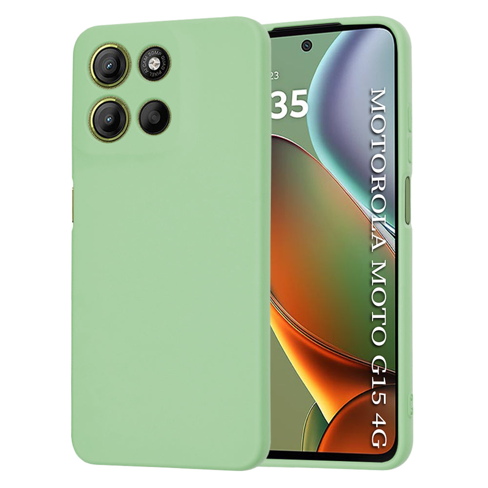 Θήκη για Motorola Moto G15 / G15 Power, Techsuit, SoftFlex, Ανοιχτό Πράσινο