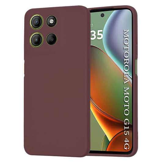 Θήκη για Motorola Moto G15 / G15 Power, Techsuit, SoftFlex, Βυσσινί