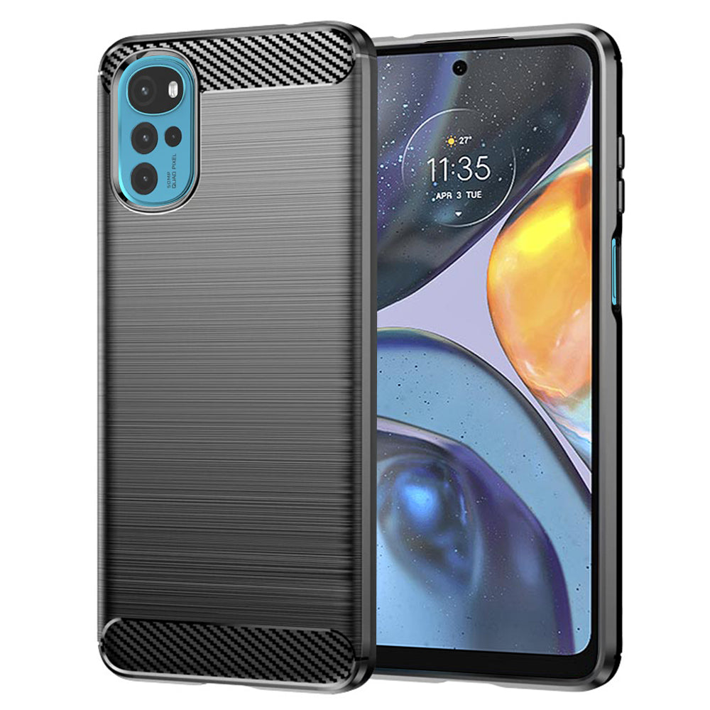 Case for Motorola Moto G22, Techsuit, Carbon, Black