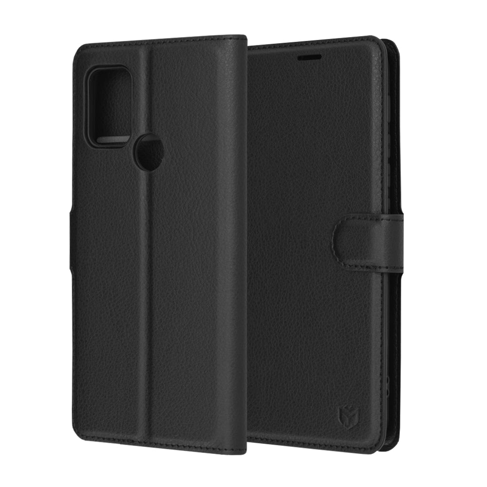 Θήκη για Motorola Moto G30 / G20 / G10, Techsuit, Δερμάτινο Φύλλο, Μαύρο