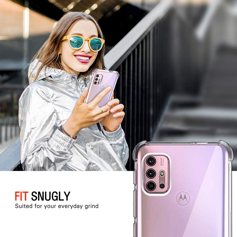 Θήκη για Motorola Moto G30 / G20 / G10, Techsuit, Ανθεκτική σε Κρούσεις Διαφανής, Διάφανη
