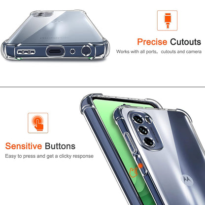 Θήκη για Motorola Moto G31 / G41, Techsuit, Ανθεκτική σε Κρούσεις Διαφανής, Διάφανη