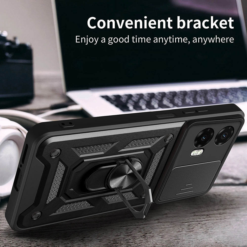 Case for Motorola Moto G35, Techsuit, CamShield, Black