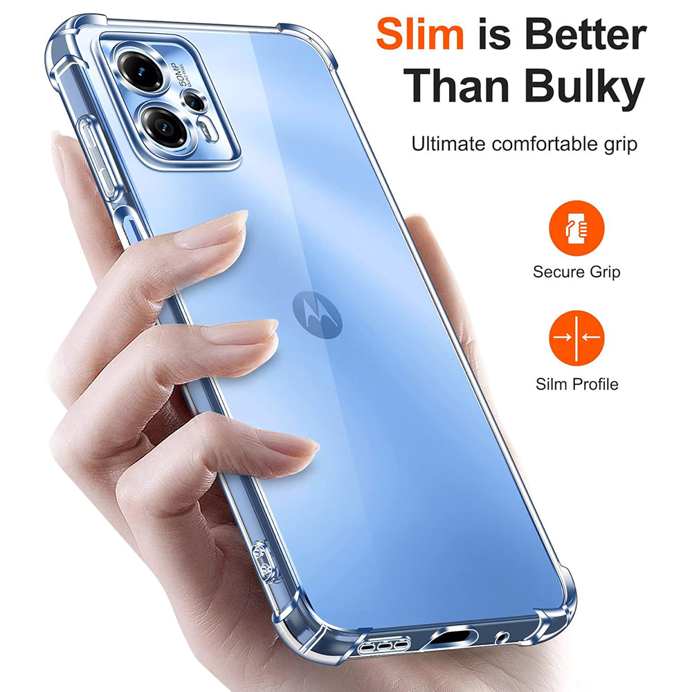 Case for Motorola Moto G35, Techsuit, Shockproof Clear, Transparent