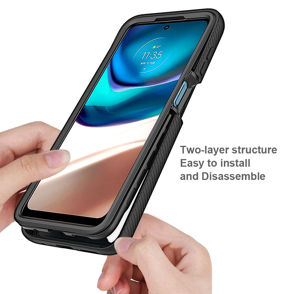 Θήκη για Motorola Moto G42, Techsuit, Defense360 Pro, Μαύρη