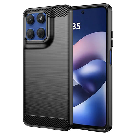 Θήκη για Motorola Moto G47 / G37 Power / G37 / G67 Power / G57 Power, Techsuit, Carbon, Μαύρη