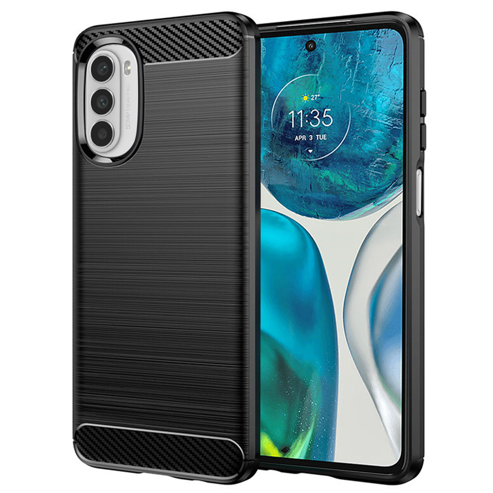 Θήκη για Motorola Moto G52 / G82, Techsuit, Carbon, Μαύρο