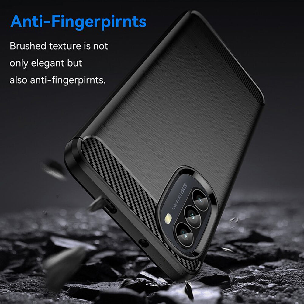Θήκη για Motorola Moto G52 / G82, Techsuit, Carbon, Μαύρο