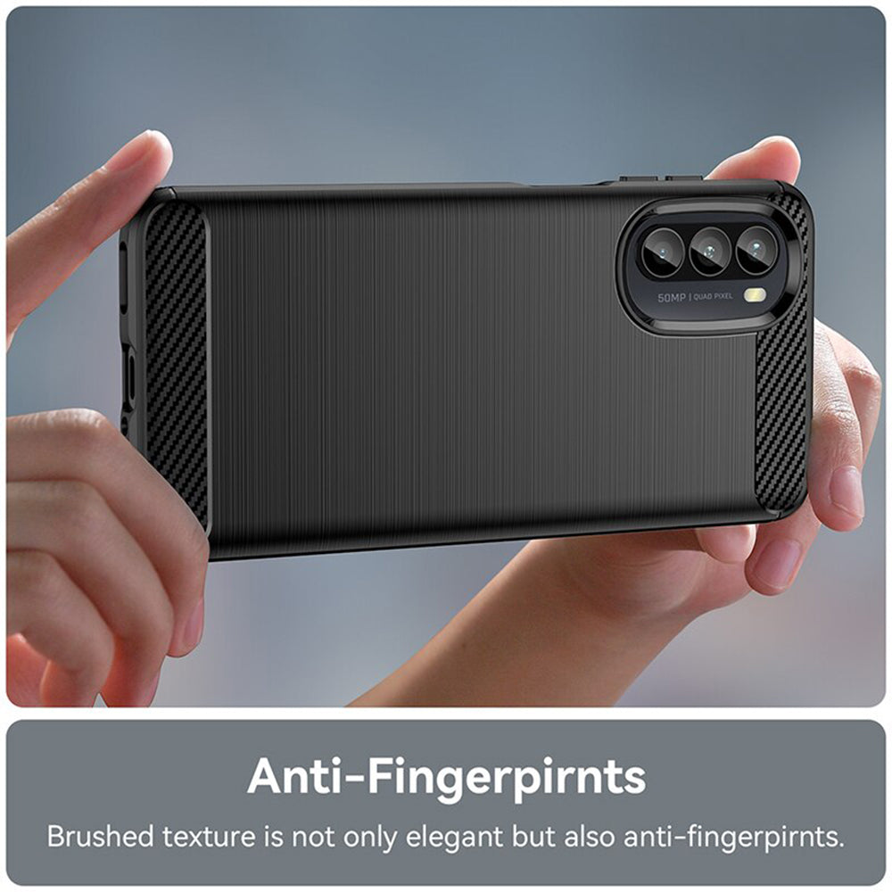 Θήκη για Motorola Moto G52 / G82, Techsuit, Carbon, Μαύρο