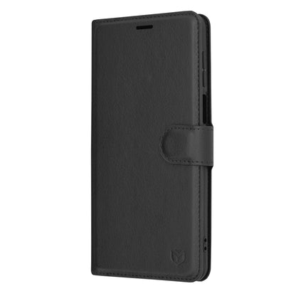 Case for Motorola Moto G54, Techsuit, Leather Folio, Black
