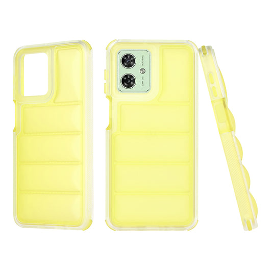 Θήκη για Motorola Moto G54, Techsuit, Wave Shield, Κίτρινη