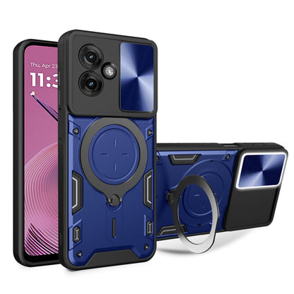 Case for Motorola Moto G55, Techsuit, CamGuard Pro, Blue