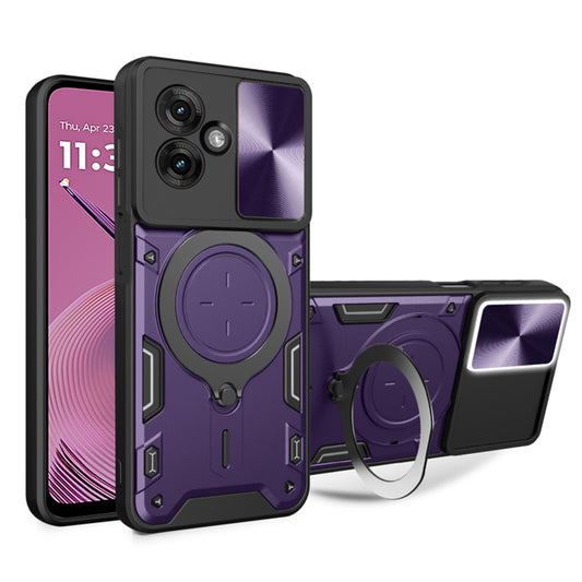 Θήκη για Motorola Moto G55, Techsuit, CamGuard Pro, Μωβ