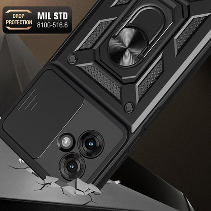 Case for Motorola Moto G55, Techsuit, CamShield, Black