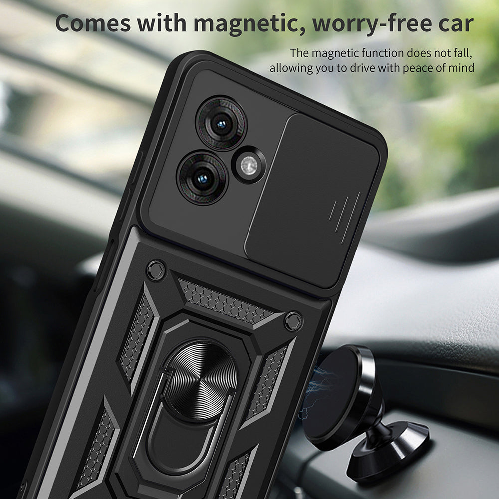 Case for Motorola Moto G55, Techsuit, CamShield, Black