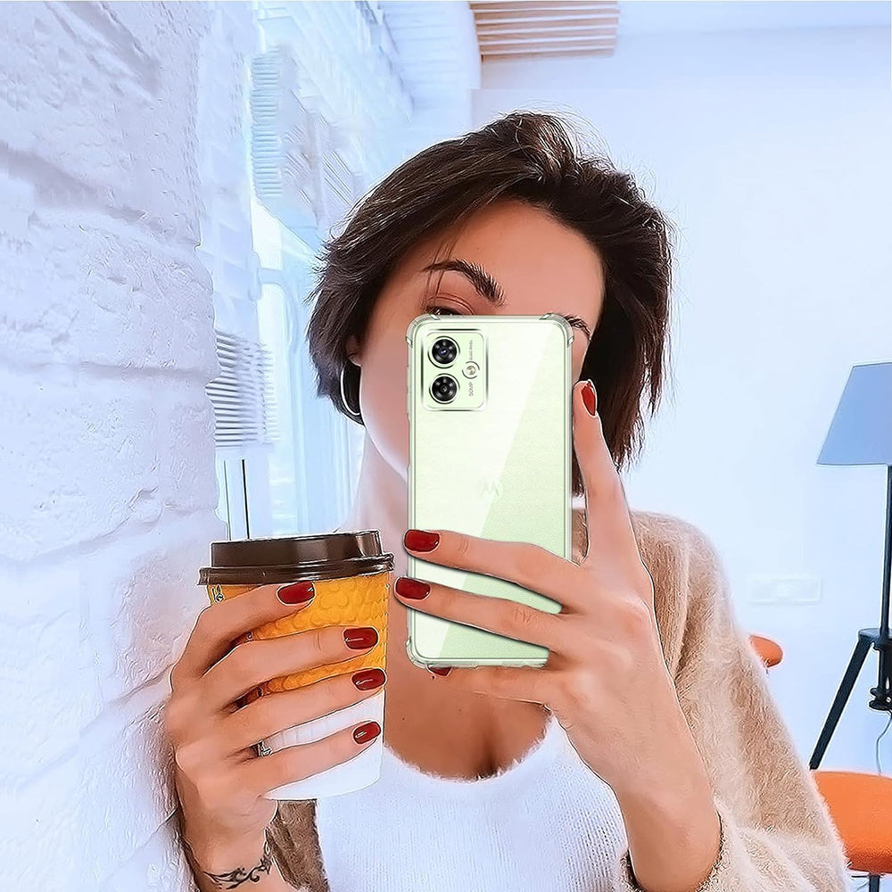 Case for Motorola Moto G55, Techsuit, Shockproof Clear, Transparent