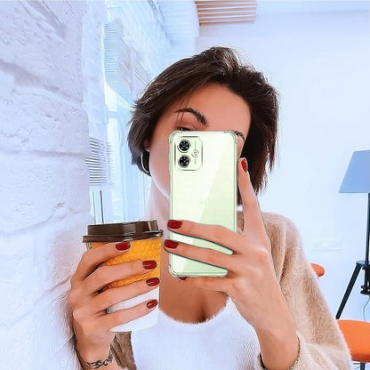 Case for Motorola Moto G55, Techsuit, Shockproof Clear, Transparent