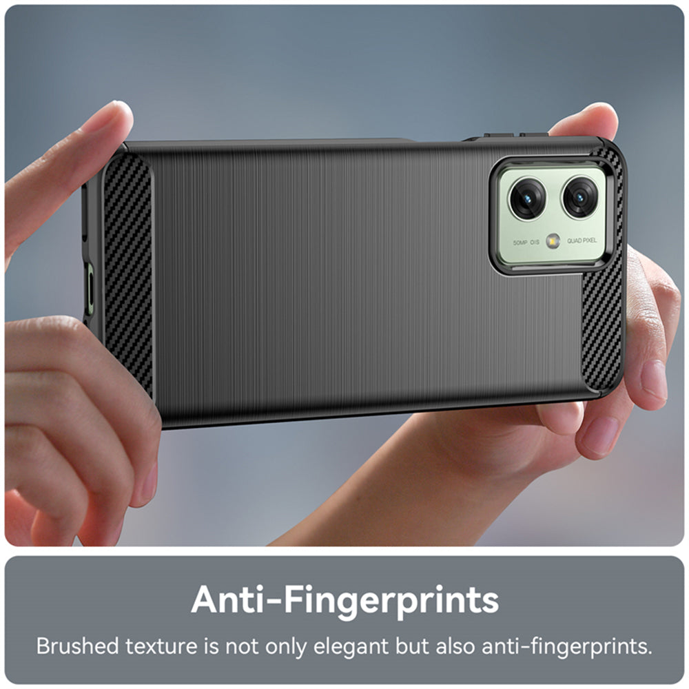 Θήκη για Motorola Moto G64 / G54 Power Edition / G54, Techsuit, Carbon, Μαύρο
