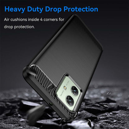 Θήκη για Motorola Moto G64 / G54 Power Edition / G54, Techsuit, Carbon, Μαύρο