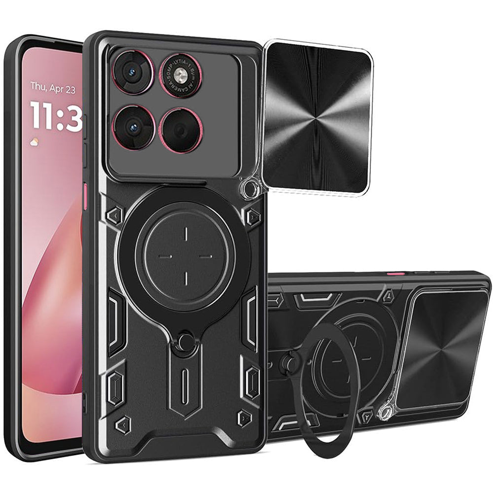 Θήκη για Motorola Moto G67 Power / G57 Power, Techsuit, CamGuard Pro, Μαύρη