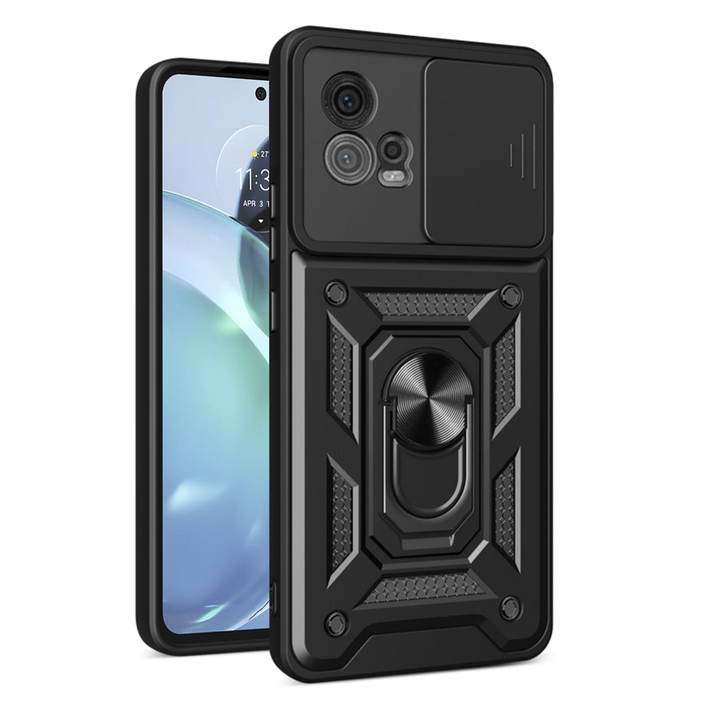 Case for Motorola Moto G72, Techsuit, CamShield, Black