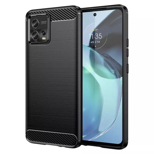 Θήκη για Motorola Moto G72, Techsuit, Carbon, Μαύρο