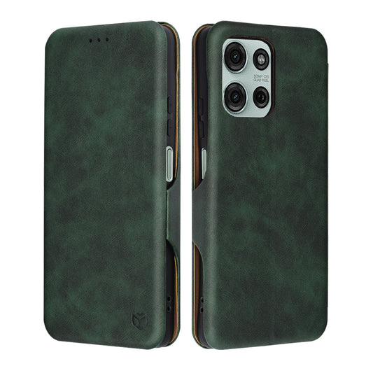 Θήκη για Motorola Moto G75, Techsuit, Safe Wallet Plus, Πράσινο
