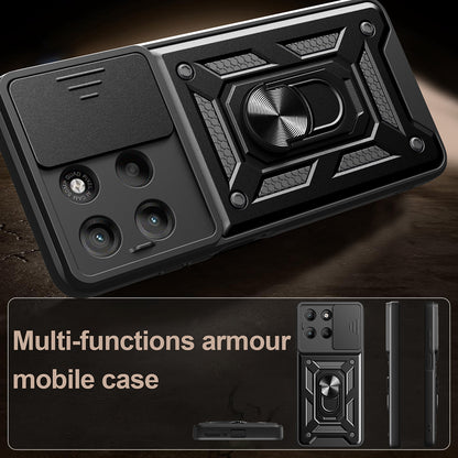 Θήκη για Motorola Moto G77 / G67, Techsuit, CamShield, Μπλε