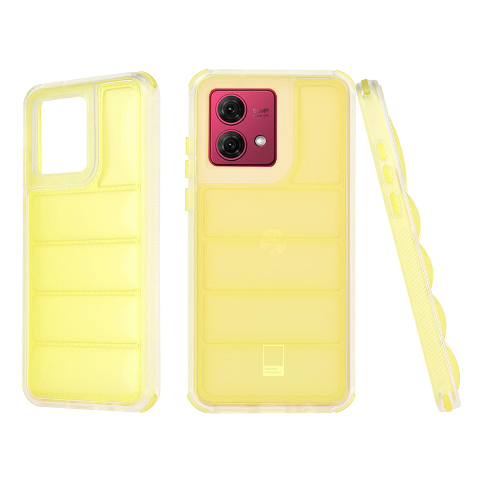 Θήκη για Motorola Moto G84, Techsuit, Wave Shield, Κίτρινη