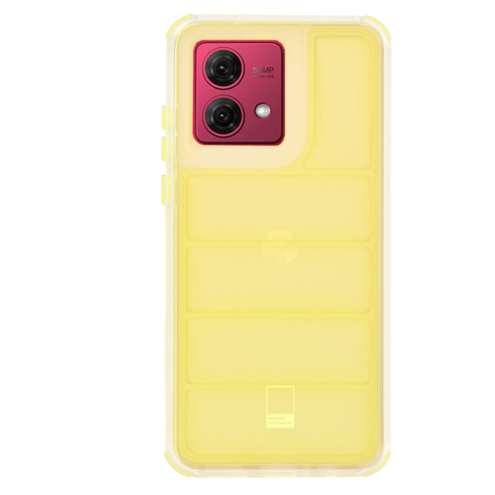 Θήκη για Motorola Moto G84, Techsuit, Wave Shield, Κίτρινη
