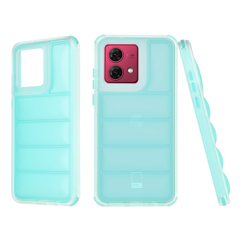 Θήκη για Motorola Moto G84, Techsuit, Wave Shield, Τυρκουάζ