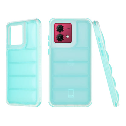 Θήκη για Motorola Moto G84, Techsuit, Wave Shield, Τυρκουάζ