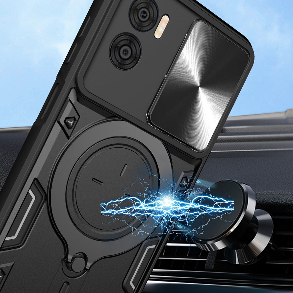Case for Motorola Moto G85, Techsuit, CamGuard Pro, Black