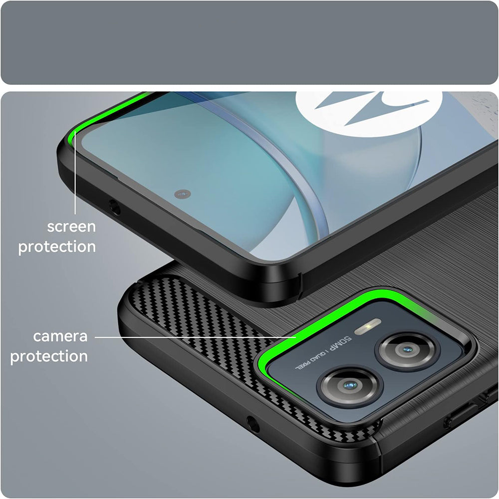 Case for Motorola Moto G85, Techsuit, Carbon, Black
