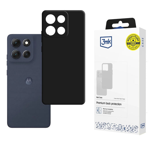 Θήκη για Motorola Moto G86, 3MK, Μαύρο Ματ
