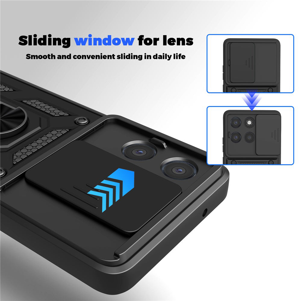 Case for Motorola Moto G86 Power, Techsuit, CamShield, Black