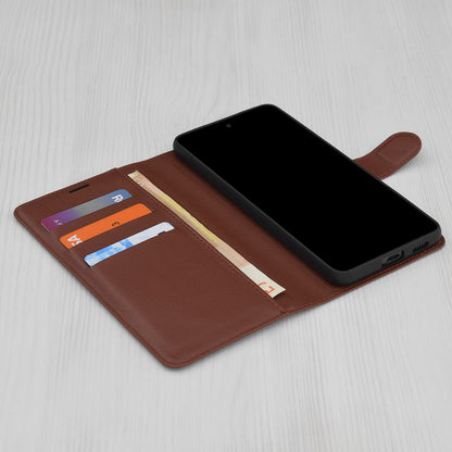 Θήκη για Motorola Moto G86, Techsuit, Leather Folio, Καφέ