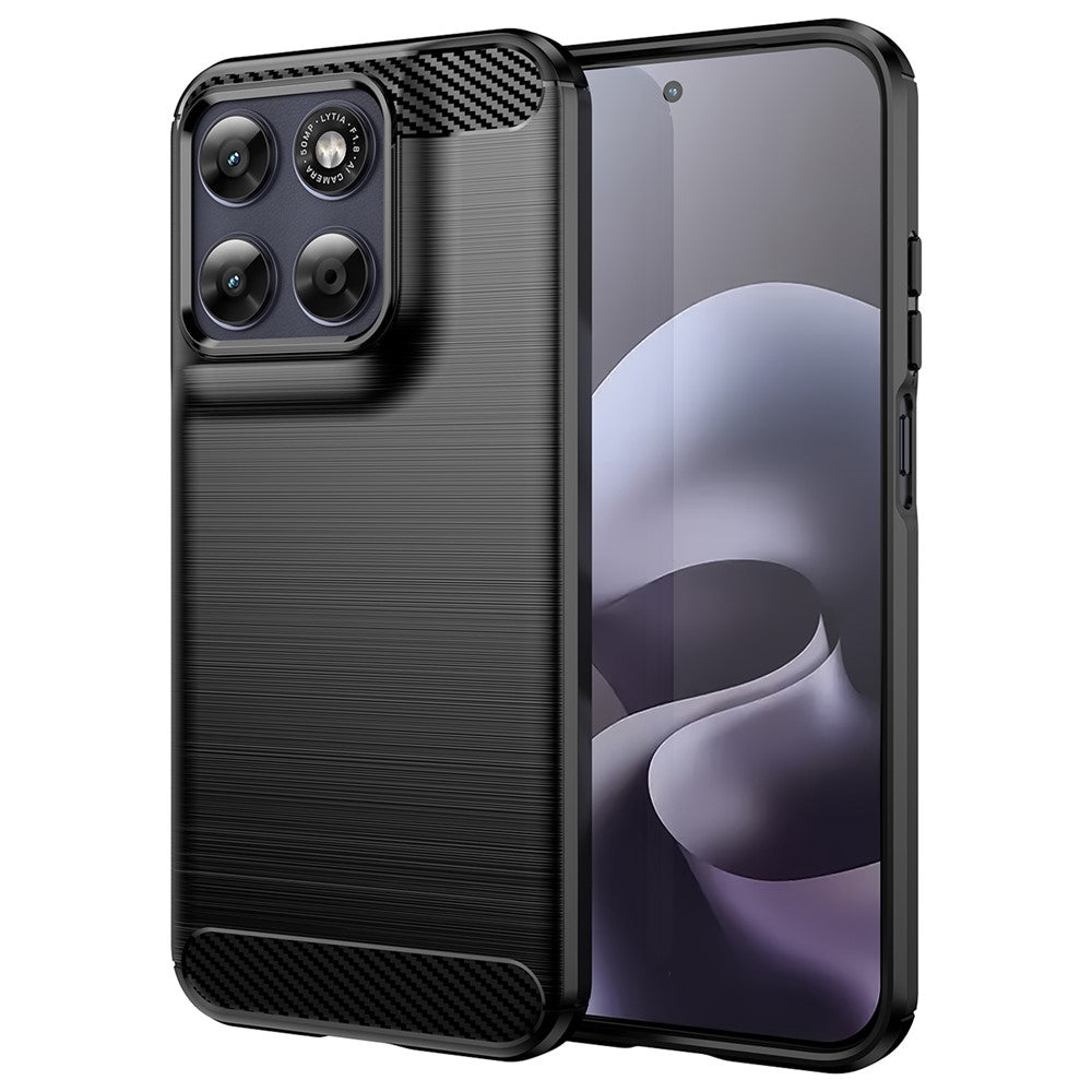 Θήκη για Motorola Moto G87, Techsuit, Carbon, Μαύρο