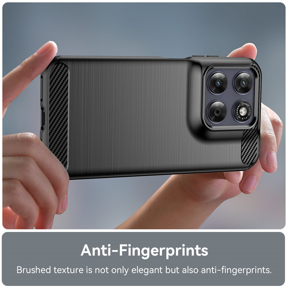 Θήκη για Motorola Moto G87, Techsuit, Carbon, Μαύρο