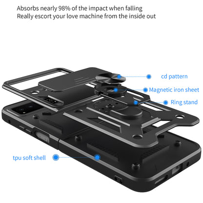 Θήκη για Motorola Razr 40, Techsuit, CamShield, Μαύρη